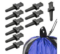 Tenditore per corda per tenda, tenditore per corda, per tenda Regolatore per cavo Set di 10 - Regolatore per cavo per tenda, tenditore per corda, piastra, tenditore per corda p