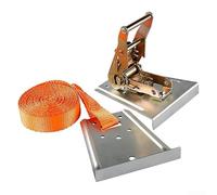 Tenditore per pannelli in pietra resistente, con piastra in acciaio laminato a freddo e nastro in polipropilene da 4,2 metri per cuciture strette su piani di lavoro in quarzo, pavimenti in marmo