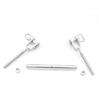 Tenditore per stendibiancheria, 1 bullone tenditore in acciaio inossidabile 304/316 da M5 a M24 for fune metallica