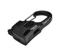 Tenditore per tende in lega di alluminio, anti colpi - Paracord - per campeggio - Escursionismo | Compatto e regolazione della corda luminosa per viaggi all'aperto, trekking, sopravvivenza