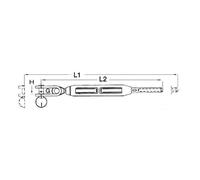 Tenditore sartiame term.a pressare 1/2" cavo 7 mm - 1 PZ Osculati - 07.185.06