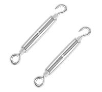 Tenditore,Tenditori in Acciaio Inossidabile,Tenditore Acciaio Inox,304 Tenditore a Gancio,Tenditore Acciaio,Tenditori per Funi,Tenditore Acciaio,Tensori Filo,Tenditori Inox,Tenditore Filo,(M8,2 PCS)