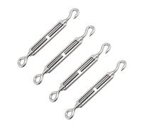 Tenditore,Tenditori in Acciaio Inossidabile,Tenditore Acciaio Inox,304 Tenditore a Gancio,Tenditore Acciaio,Tenditori per Funi,Tenditore Acciaio,Tensori Filo,Tenditori Inox,Tenditore Filo,(M4,4 PCS)