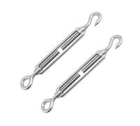 Tenditore,Tenditori in Acciaio Inossidabile,Tenditore Acciaio Inox,304 Tenditore a Gancio,Tenditore Acciaio,Tenditori per Funi,Tenditore Acciaio,Tensori Filo,Tenditori Inox,Tenditore Filo,(M4,2 PCS)