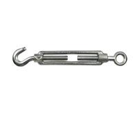 Tenditore tirante occhio/gancio acciaio zincato, 10 mm, 6 pz, Corderie Italiane