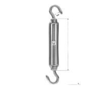 Tenditori a gancio e occhiello in acciaio inossidabile 304 | M4-M12, CC/OC/OO: for traliccio da giardino, regolazione della tensione della fune di sartiame a catena(M6,CC Type)