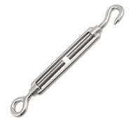 Tenditori a vite in acciaio inossidabile, Gancio e occhiello in acciaio inossidabile 316 con tenditore for cavo metallico da M4 a M20(M4)