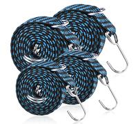 Tenditori elastici con gancetti, tenditore elastico,corda elastica per bagagli,4 pezzi corda per bagagli con cinghie elastiche,sandow regolabile elastico con gancio in metallo