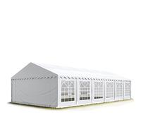 Tendone per Feste 6x12 m PVC Bianco 100% Impermeabile Gazebo da Giardino Tendone da Esterno Tenda Party