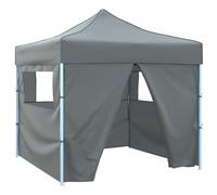 vidaXL Tendone per Feste Pieghevole Pop-Up con 4 Pareti 3x3m Antracite