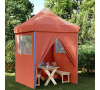 Tendone per Feste Pieghevole Pop-Up con 4 Pareti Terracotta