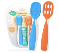 TENDS Cucchiaio apprendimento BLW in silicone per neonati - Posate per bambini per lo svezzamento sicuro e divertente - Ottima scelta per la crescita sana dei piccoli -Ideale anche per le prime pappe