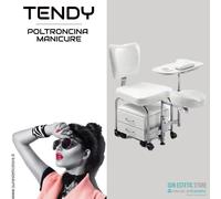 Tendy oltroncina pedicure manicure nails con tavolino e 2 pratici cassetti