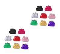 TENDYCOCO 16 Pz portamonete splendente piccolo chiavetta chiavette gabs portafogli wallet impermeabile portafoglio ragazza portamonete per bambini