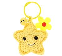 TENDYCOCO 3 Pz Gioielli Ciondolo a Maglia Portachiavi Meteo Accessori Per Auto Da Donna Portachiavi All'uncinetto Portachiavi Personalizzato Divertente Macchina 3d Filato Borsa Decorativa