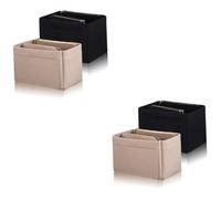 TENDYCOCO 4 Pz custodia organizer bag organizzatore per borse phone case valigetta make up make up box Borsetta borsa messaggero maniglia inserto foderato organizzatore di borse provato