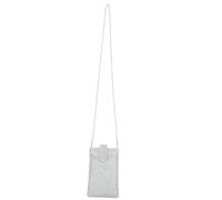 TENDYCOCO Borsa a tracolla verticale per cellulare Mini Crystal per donna (argento), argento, Ungefähr 18 x 10,5 x 1,5 cm