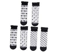 TENDYCOCO Calzini Estivi 3 Paia Calze Tubolari Ultra Sottili Calzino Velato in Calze Di Pizzo a Rete Calze a Estive Calze Velate Calze a Rete Da Donna Scaricare La Calzini Mancare Nylon