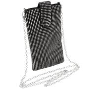 TENDYCOCO Crossbody Bag Vertical Cellphone Pouch Bag Mini Crystal for Women (Black), Nero , Ungefähr 18 x 10,5 x 1,5 cm
