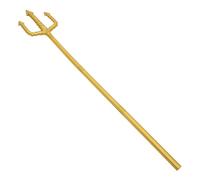 TENDYCOCO Il Tridente Di Nettuno Puntello Cosplay Tridente Del Gioco Di Ruolo Forchetta Demoniaca Film Halloween Costume Da Forchetta Gigante Mantello Da Pipistrello Plastica Golden