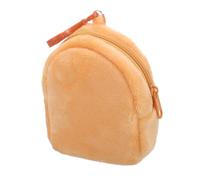 TENDYCOCO portamonete in peluche porta-custodia per auricolari custodia per portachiavi viaggio dell'organizzatore del cavo supporto per per auricolari portamonete da donna Brown