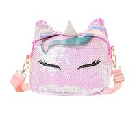 TENDYCOCO Unicorno Crossbody Portafoglio - Glitter Paillettes Unicorno Borsa a tracolla Borsa Messenger Bag Per Ragazze, Immagine 1, 3, Sport