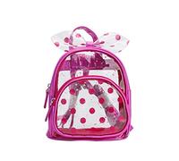 TENDYCOCO Zaino Trasparente Mini Zaino Trasparente Piccolo a Pois per Bambina