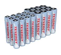 Tenergy - Batterie AA e AAA ricaricabili NiMH da 1,2 V, confezione da 12 batterie AA da 2600 mAh e 12 batterie AAA da 1000 mAh