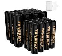 Tenergy Batterie ricaricabili AA e AAA di alta qualità, batterie NiMH 2800 mAh AA 1100 mAh NiMH AAA, confezione da 24 batterie ricaricabili 12AA e 12AAA