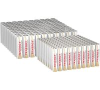 Tenergy Confezione da 100 batterie alcaline AA e 100 batterie alcaline AAA, batterie AA e AAA per elettronica domestica