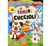 Teneri cuccioli. Colora e gioca stickers. Ediz. a colori