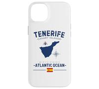 Tenerife Isole Canarie Vacanza Spagna Bandiera GPS Mappa Custodia per iPhone 14 Plus