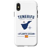 Tenerife Isole Canarie Vacanza Spagna Bandiera GPS Mappa Custodia per iPhone X/XS