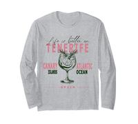 Tenerife La vita è meglio alle Isole Canarie Souvenir Maglia a Manica