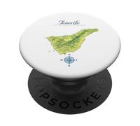 Tenerife Mappa - Isole Canarie Spagna PopSockets PopGrip Adesivo