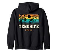 Tenerife Spagna Spiaggia Tramonto Design Felpa con Cappuccio