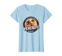 Tenerife Spagna Vacanze Vintage Palme Souvenir Maglietta