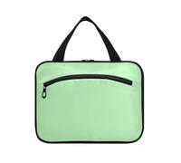 Tenero verde Hanging Travel Size articoli da toeletta per gli uomini con gancio, Designer Essential Skin Care Bag per le donne deve zaino in spalla Porta cosmeticos Mujer para cartera, Verde tenue, M
