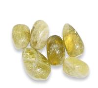 TENET - 3 PEZZI pietra naturale burattata levigata per cristalloterapia, reiki e meditazione - 20-25 mm (QUARZO CITRINO LEMON)