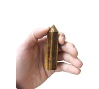 TENET - Obelisco in pietra dura naturale minerale da 7-8 cm (OCCHIO DI TIGRE)