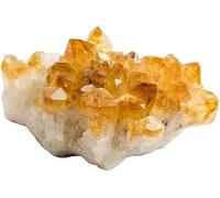 TENET - Pietra grezza naturale per cristalloterapia meditazione reiki (DRUSA DI QUARZO CITRINO MADERA 200-300gr)