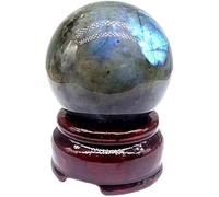 TENET - Sfera di Cristallo Pietra Naturale Minerale - (LABRADORITE -, 5 cm)
