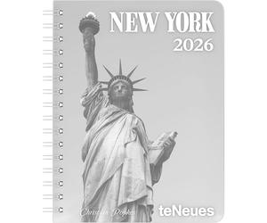 teNeu, New York Diary 2026, calendario tascabile e 16,5 x 22 cm, calendario settimanale per gli appassionati di New York, lavoro e scuola: Diary