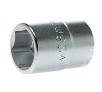 Teng 26mm 1.9cm Drive Esagonale Presa Standard Lunghezza Raso Finire TENM340526