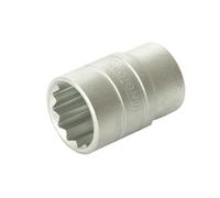 Teng 28Mm Bi Esagono Socket 12-Punti 1/2In Drive Finitura Satinata TENM120528