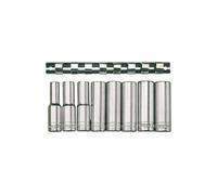 Teng M1207 9 Piece Clip Rail Socket Set Metric-1/2in Drive
