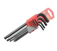 Teng Metrico a Sfera Set Chiavi Esagonali 9 Pezzi 1.5 A 10mm Pieghevole Sostegno