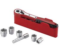 Teng Metrico Basic Presa Set 12 PC 1cm Drive Cromo 6Pt Leggero M3812N1