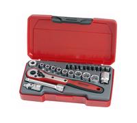 Teng Metrico Presa Set 24 PC Lunghezza Standard 0.6cm Drive Cromo 6Pt T1424