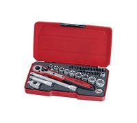 Teng Presa Set 34 Pezzo Metrico 1cm Drive Torx Esagonale E Screwdriver T3834
